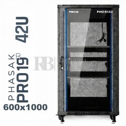 Armario Rack 42U 600x1000 | Phasak Pro PHO-6142 19 In